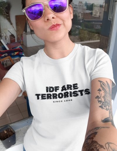 IDF Are Terrorists – Since 1984 unisex organické tričko