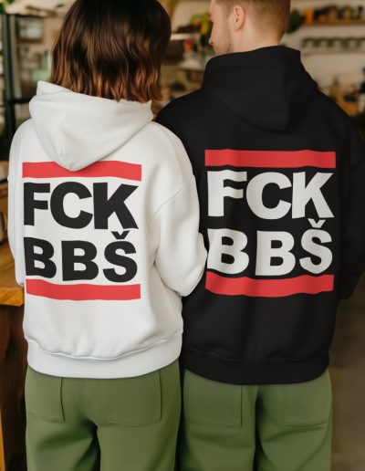 FCK BBŠ unisex mikina s kapucí na zip