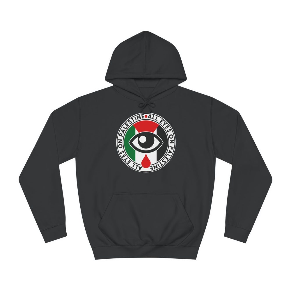 All Eyes on Palestine unisex mikina s kapucí