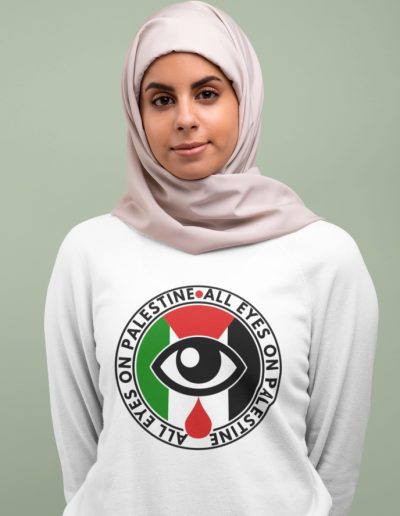 All Eyes on Palestine unisex mikina bez kapuce