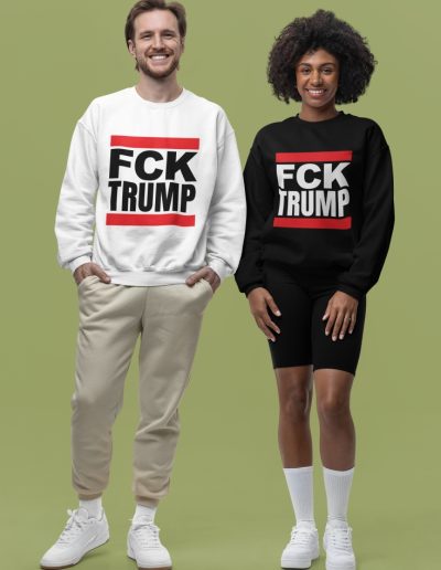 FCK TRUMP unisex mikina bez kapuce