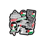 Free Palestine Stickers kiss cut samolepky