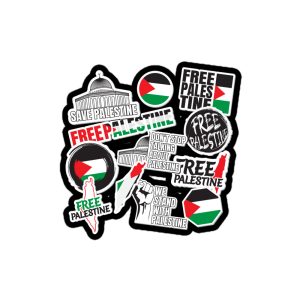 Free Palestine Stickers kiss cut samolepky